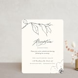 "Elysium" - Reception Cards in Linen by Design Lotus - Front