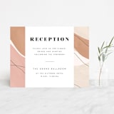 "Formation" - Reception Cards in Terracota by Olivia Goree - Front