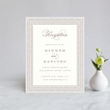 "Simply Grand" - Reception Cards in Dove by Hooray Creative - Front