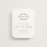 "Antoinette" - Reception Cards in Ivory by lulu and isabelle - Front