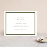 "New England" - Reception Cards in Fern by Megan Davis - Front