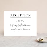 "Typography" - Reception Cards in Pearl by lena barakat - Front