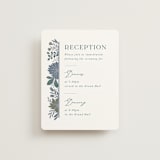 "Flourish" - Reception Cards in Bluemoon by Jen Owens - Front