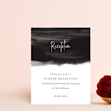 "Eloquent" - Reception Cards in Coal by Mansi Verma - Front