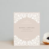 "Hacienda" - Reception Cards in Stone by Lagniappe Paper - Front