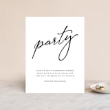 "Why Knot" - Reception Cards in Ebony by Karen Glenn - Front