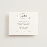 "Charming" - Reception Cards in Pearl by AK Graphics - Front