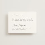 "Corison" - Reception Cards in Classic by Kelly Schmidt - Front