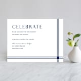 "window pane check" - Reception Cards in Navy by Kerry Doyle - Front