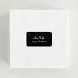"Chic Gala" - Rehearsal Dinner Favor Stickers in Snow by Kimberly FitzSimons - In Use