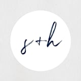 "Funky Names" - Rehearsal Dinner Favor Stickers in Navy by Phrosné Barwood - Front