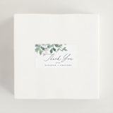 "Grove" - Rehearsal Dinner Favor Stickers in Fern by Everett Paper Goods - In Use