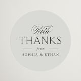 "Sophisticate" - Rehearsal Dinner Favor Stickers in Slate by Jennifer Postorino - Front
