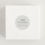 "Sophisticate" - Rehearsal Dinner Favor Stickers in Slate by Jennifer Postorino - In Use