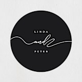 "Elegant" - Rehearsal Dinner Favor Stickers in Spring by Laura Hamm - Front
