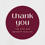 "Before I Do" - Rehearsal Dinner Favor Stickers in Cabernet by Erica Krystek - Front