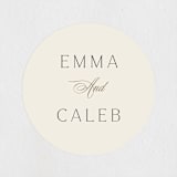 "chic arch" - Rehearsal Dinner Favor Stickers in Cream by Benita Crandall - Front