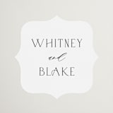 "Luster" - Rehearsal Dinner Favor Stickers in Cotton by Stacey Meacham - Front