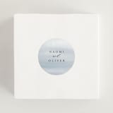 "Gilded Frame" - Rehearsal Dinner Favor Stickers in Pearl by Nicole Walsh - In Use