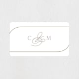 "Glimmering sweep" - Rehearsal Dinner Favor Stickers in Lily by Creo Study - Front