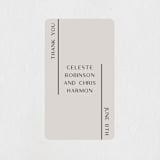 "modern day" - Rehearsal Dinner Favor Stickers in Taupe by Gwen Bedat - Front