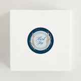 "Time to Dine" - Rehearsal Dinner Favor Stickers in Evening by Paper Sun Studio - In Use