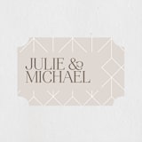 "gallery" - Rehearsal Dinner Favor Stickers in Cream by Vera Lim - Front