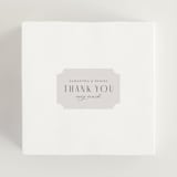 "Classic Edge" - Rehearsal Dinner Favor Stickers in Cream by Kristen Smith - In Use