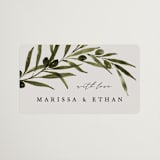 "Olivier" - Rehearsal Dinner Favor Stickers in Creme by Kate Ahn - Front