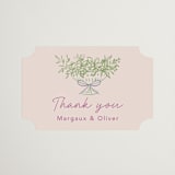 "Dining" - Rehearsal Dinner Favor Stickers in Grape by Elly - Front