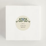 "birdies" - Rehearsal Dinner Favor Stickers in Bluebird by Jen Owens - In Use