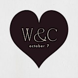 "Chourico" - Rehearsal Dinner Favor Stickers in Onyx by chocomocacino - Front