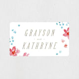 "flowering" - Rehearsal Dinner Favor Stickers in Summer by Anastasia Makarova - Front