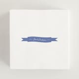 "Casualized" - Rehearsal Dinner Favor Stickers in Sky by Inkblot Design - In Use