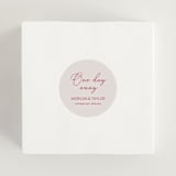 "Romantic night" - Rehearsal Dinner Favor Stickers in Wine by Cass Loh - In Use