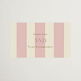 "Tailored Frame" - Rehearsal Dinner Favor Stickers in Peony by Baumbirdy - Front