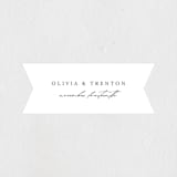 "Scripts" - Rehearsal Dinner Favor Stickers in Salt by Stephanie Hawkes - Front