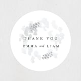 "A Thousand Years" - Rehearsal Dinner Favor Stickers in Classic White by Design Lotus - Front