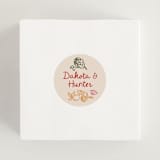 "That's Amore." - Rehearsal Dinner Favor Stickers in Cabernet by Jenna Holcomb - In Use