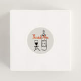 "gathering" - Rehearsal Dinner Favor Stickers in Sunset by Elly - In Use