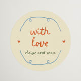 "Cin cin" - Rehearsal Dinner Favor Stickers in Verona by Stephanie Heinrich Godbout - Front