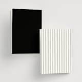"Traditionalist" - Wedding Programs in Snow by Sarah Brown - Back of Card Options