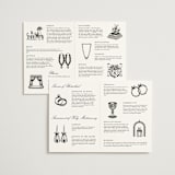 "Traditionalist" - Wedding Programs in Snow by Sarah Brown - Interior Options