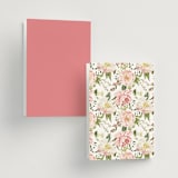 "Timeless Blooms" - Wedding Programs in Peony by Susan Moyal - Back of Card Options