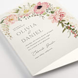 "Timeless Blooms" - Wedding Programs in Peony by Susan Moyal - Detail