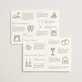 "Reflection" - Wedding Programs in Porcelain by Leah Bisch - Interior Options