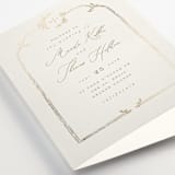 "Reflection" - Wedding Programs in Porcelain by Leah Bisch - Detail