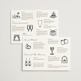 "Gilded Tapestry" - Wedding Programs in Midnight Garden by Simona Camp - Interior Options