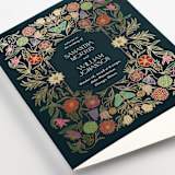 "Gilded Tapestry" - Wedding Programs in Midnight Garden by Simona Camp - Detail