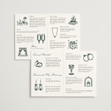 "Illuminated Storybook" - Wedding Programs in Evergreen by Alethea and Ruth - Interior Options